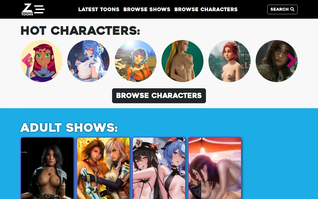 Screenshot of Z Toons